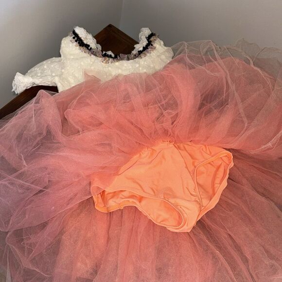 Revolution Dancewear Cinderella / Peasant Skirted Leotard Size XLC - Picture 7 of 13